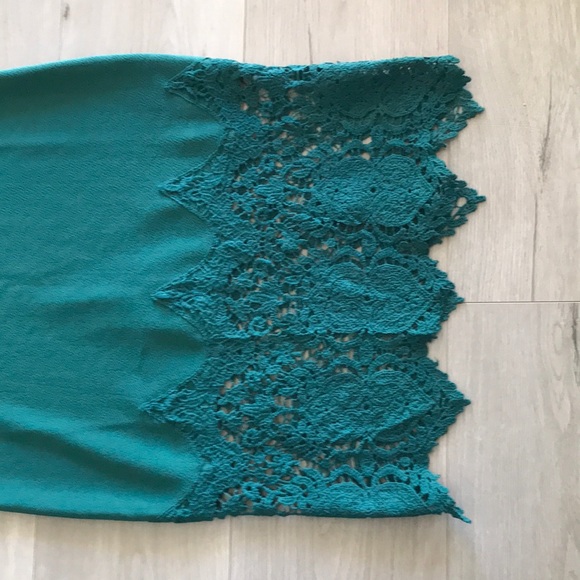 TEMPT medium- Dark Green Dress-Evening wear - Picture 4 of 6